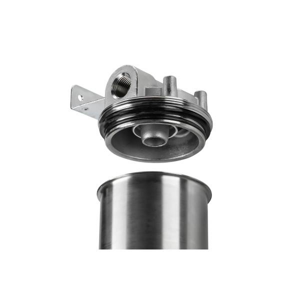 Фильтр колбовый Гейзер HS 1/2" 10SL со сливом (нержавеющая сталь, для холодной и горячей воды) (50512) Фильтр колбовый Гейзер HS 1/2" 10SL со сливом (нержавеющая сталь, для холодной и горячей воды) (50512)