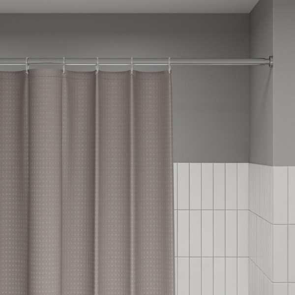 Шторка для ванн текстильная Iddis D?cor 180x200 бежевая (DW02P18i11)