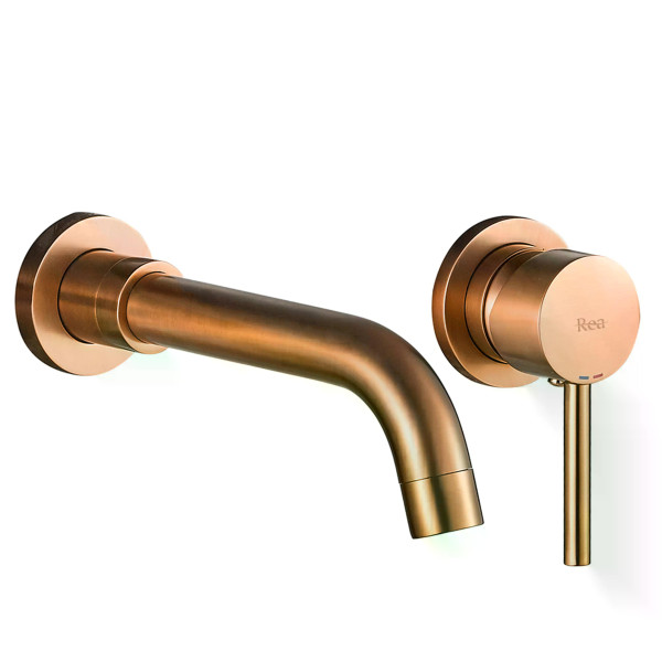 Смеситель для раковины Rea Lungo long медь матовая (REA-B4601) Смеситель для раковины Rea Lungo long медь матовая (REA-B4601)