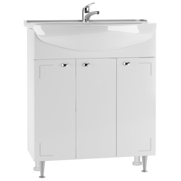 Тумба напольная Амур 70 Классик без ящика Айсберг Домино (DA1135T) Тумба напольная Амур 70 Классик без ящика Айсберг Домино (DA1135T)