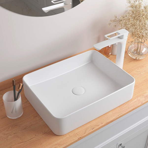 Раковина накладная Iddis Slide 47x36 белая матовая (SLIWM02i27) Раковина накладная Iddis Slide 47x36 белая матовая (SLIWM02i27)