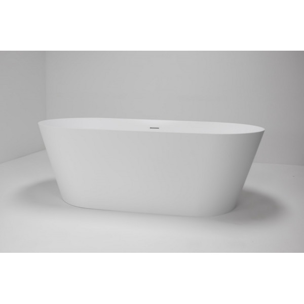 Ванна из искусственного камня Abber Stein 160x70x58 белая матовая (AS9626)