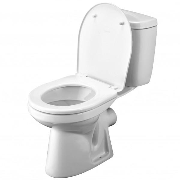 Унитаз-компакт Santek Анимо арматура эконом: 1-реж. с сиденьем полипропилен белый (1WH110035)