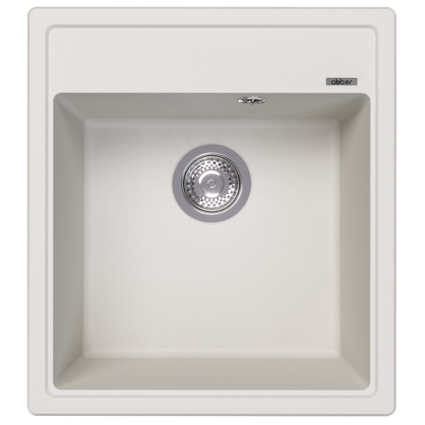 Мойка для кухни Abber Quarz 51x46x21,7 белая (AQ2901W)