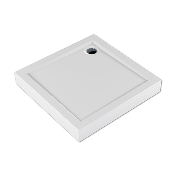 Душевой поддон Melodia Eletto 100х100х13 белый, слив 90 мм (MTYET100100)