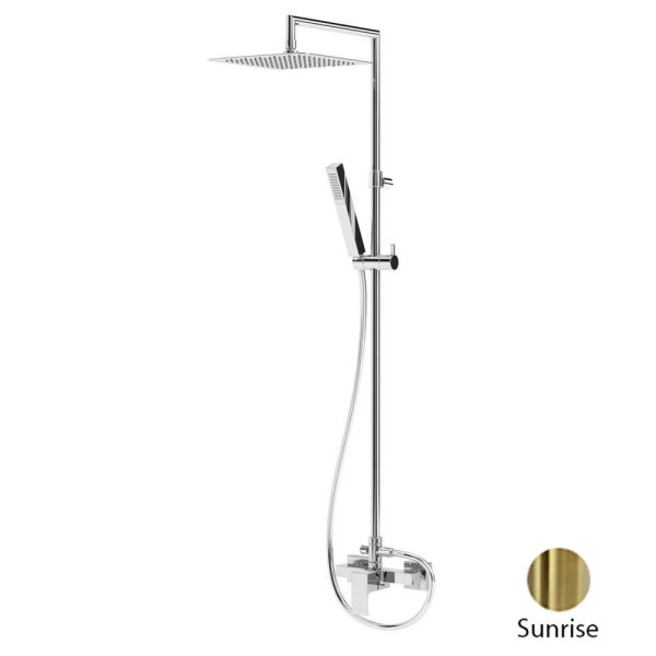 Душевая система Porta со смесителем для верхнего и ручного душа, верхний душ, sunrise (PORTA-CD-SR)