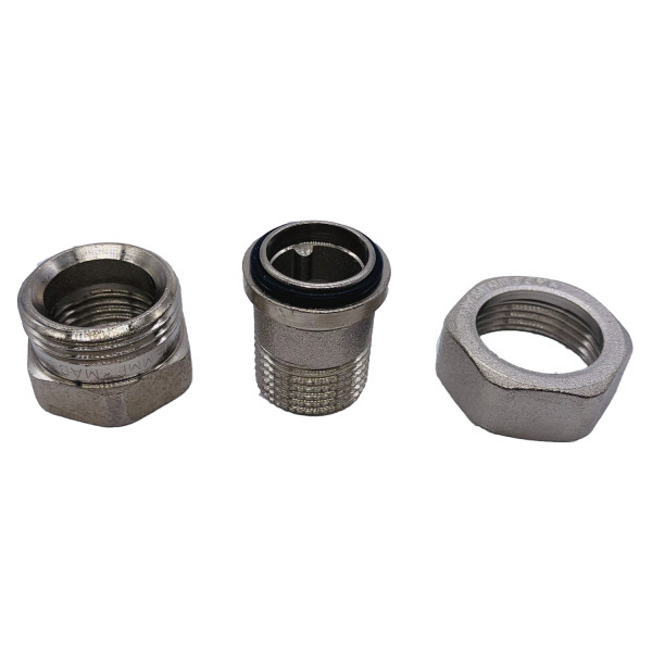 Сгон прямой (американка) 1/2" ВН Tiemme (никель) 1500073 / 1555N000404 Сгон прямой (американка) 1/2" ВН Tiemme (никель) 1500073 / 1555N000404