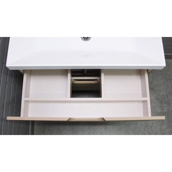 Тумба подвесная под умывальник Classica 80 Dune Латте В2 Домино (DD2509T)