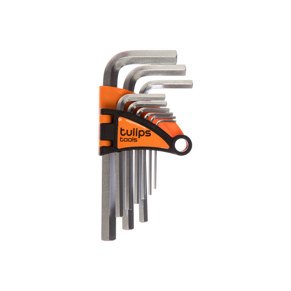 Набор коротких 6-гранных ключей Tulips Tools (9 шт) (IK12-956) Набор коротких 6-гранных ключей Tulips Tools (9 шт) (IK12-956)