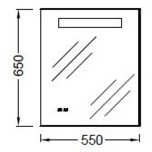 Зеркало Jacob Delafon 550x30x650 (EB1158-NF)