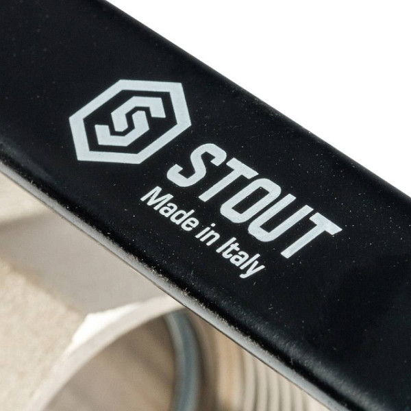 Кран 1 1/2" ВН шаровый Stout (черная ручка, полнопроходной) (SVB-0003-000040) Кран 1 1/2" ВН шаровый Stout (черная ручка, полнопроходной) (SVB-0003-000040)