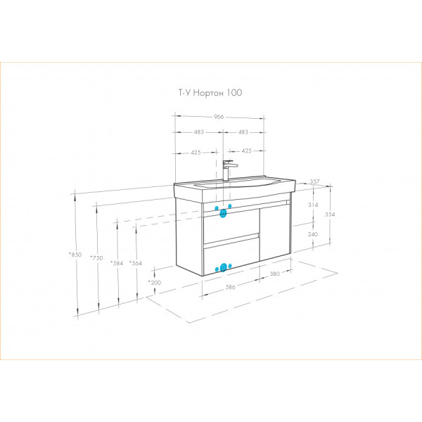 Тумба подвесная Aquaton Нортон 966x357x554 белый, дуб эндгрейн (1.A249.0.01N.T01.0) Тумба подвесная Aquaton Нортон 966x357x554 белый, дуб эндгрейн (1.A249.0.01N.T01.0)