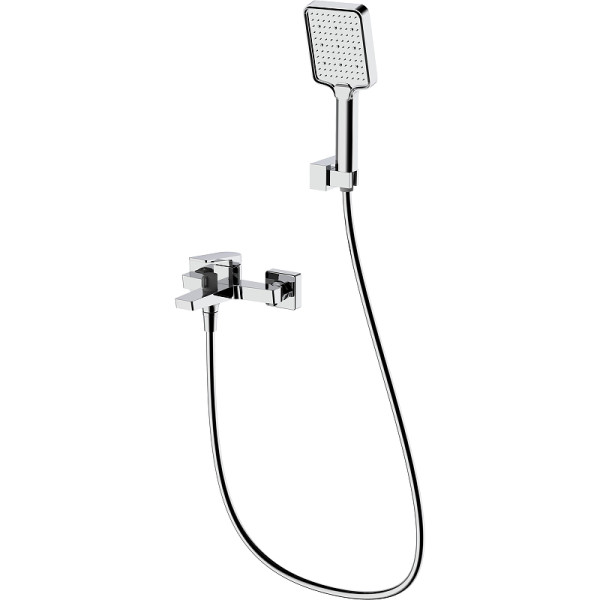 Смеситель для ванны и душа BelBagno Ardente с ручным душем, шлангом и держателем, хром (ARDENTE-VASM-CRM) Смеситель для ванны и душа BelBagno Ardente с ручным душем, шлангом и держателем, хром (ARDENTE-VASM-CRM)