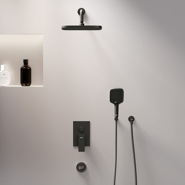 Душевая система Damixa Gala с душевым набором чёрный (953510300)