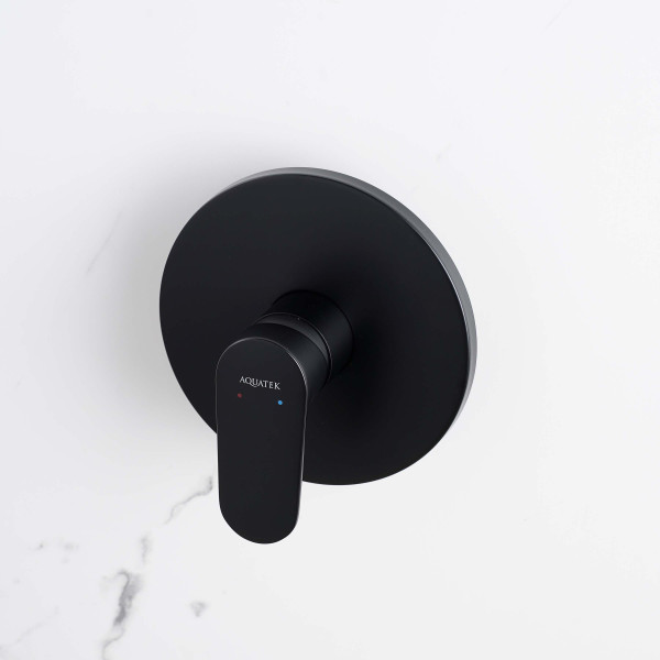 Смеситель для душа Aquatek Ника встраиваемый черный матовый (AQ1866MB)