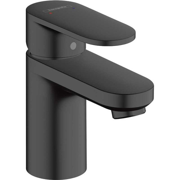 Смеситель для раковины Hansgrohe Vernis Bl черный, с донным клапаном (71550670)