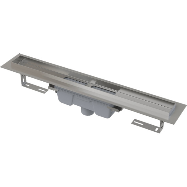 Лоток душевой AlcaPlast / AlcaDrain 650 мм с порогами, без решетки, боковой слив D50, мокрый гидрозатвор (APZ1006-650) Лоток душевой AlcaPlast / AlcaDrain 650 мм с порогами, без решетки, боковой слив D50, мокрый гидрозатвор (APZ1006-650)