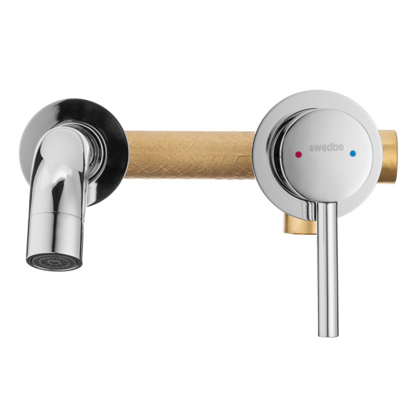 Смеситель для раковины встраиваемый Swedbe Platta хром (5502)