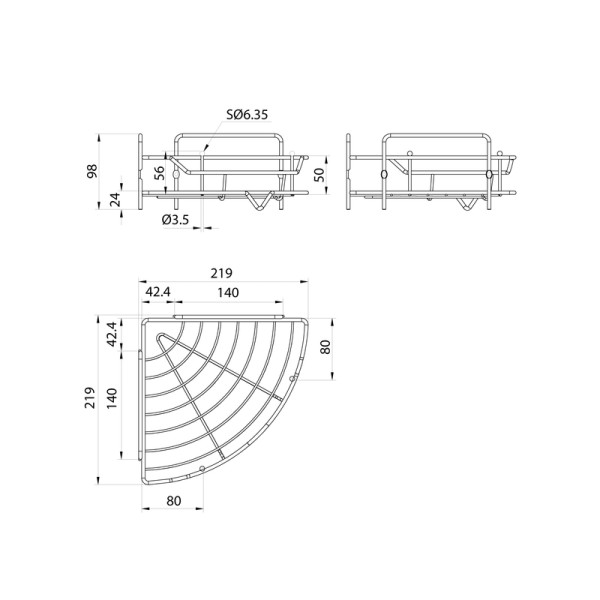 Полка для ванной комнаты Milardo Grid 21,9x21,9x9,8 хром (GRICC1BM44) Полка для ванной комнаты Milardo Grid 21,9x21,9x9,8 хром (GRICC1BM44)