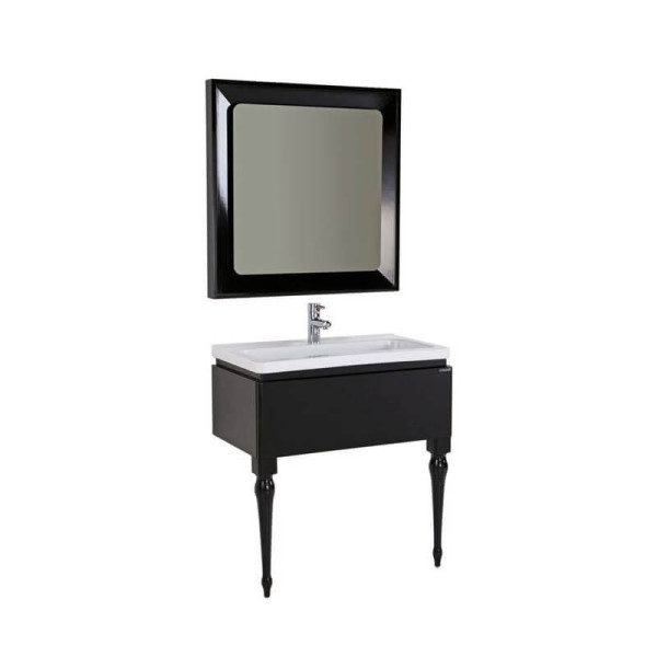 Зеркало Creavit 800x800 черное (AR4001.01.BB)