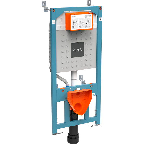 Инсталляция для подвесного унитаза VitrA с клавишей (700-1873) глянцевый хром Инсталляция для подвесного унитаза VitrA с клавишей (700-1873) глянцевый хром