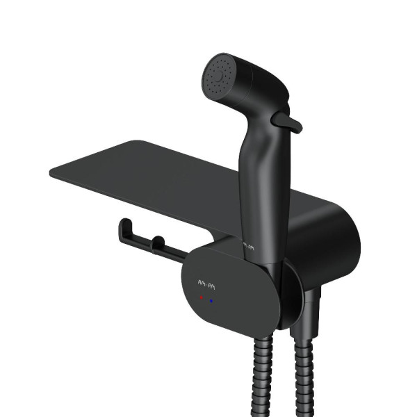 Унитаз подвесной AM.PM Spirit V2.0 с гигиеническим душем, черный CK70H1103B