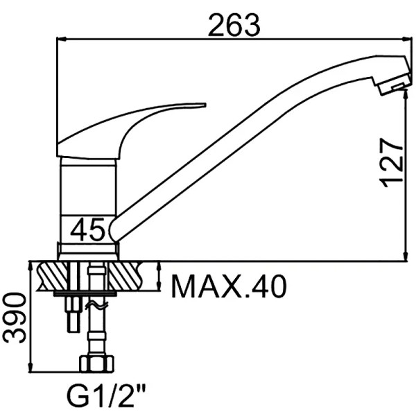 Смеситель для кухни Ledeme хром (L4236) Смеситель для кухни Ledeme хром (L4236)