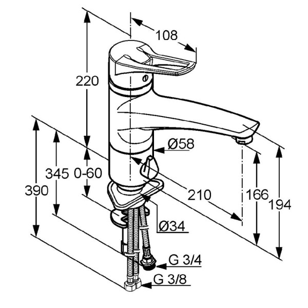 Смеситель для кухни Kludi MX (399060562) Смеситель для кухни Kludi MX (399060562)