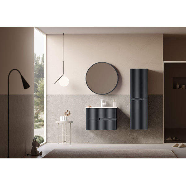 Тумба подвесная Orka Moonlight 710x510x510 с раковиной антрацит матовый (5003439)