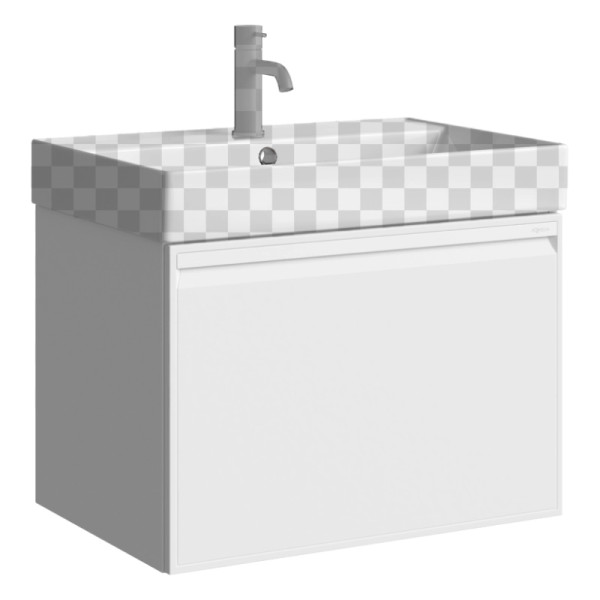 Тумба подвесная Aqwella Pure 640x443x464 белая (PUR0165WM)