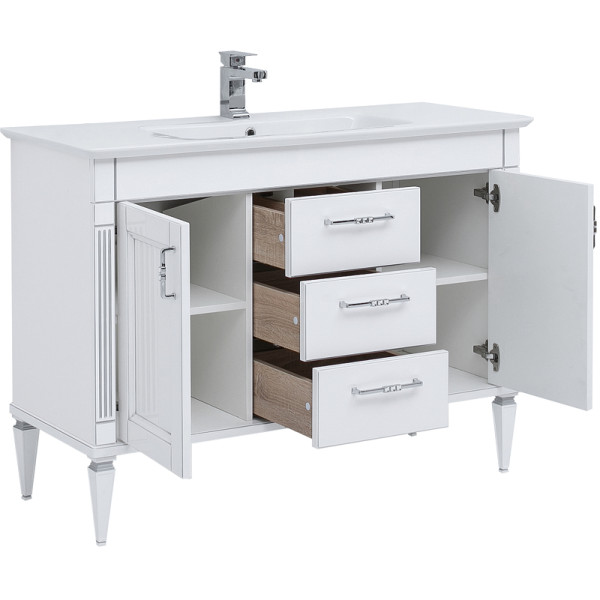 Тумба напольная Aquanet Селена 120 белый/серебро (00201652) Тумба напольная Aquanet Селена 120 белый/серебро (00201652)