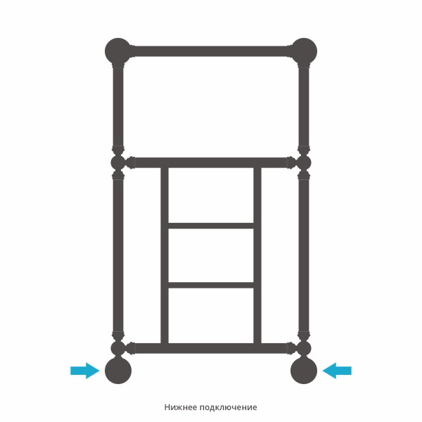 Полотенцесушитель водяной Сунержа Ренессанс 1452 860x500 золотой (03-0282-8650) Полотенцесушитель водяной Сунержа Ренессанс 1452 860x500 золотой (03-0282-8650)