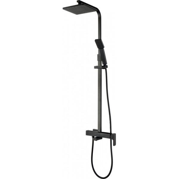 Система душевая Aquanet Gotic AF440-72-S-B (243327) черн.мат