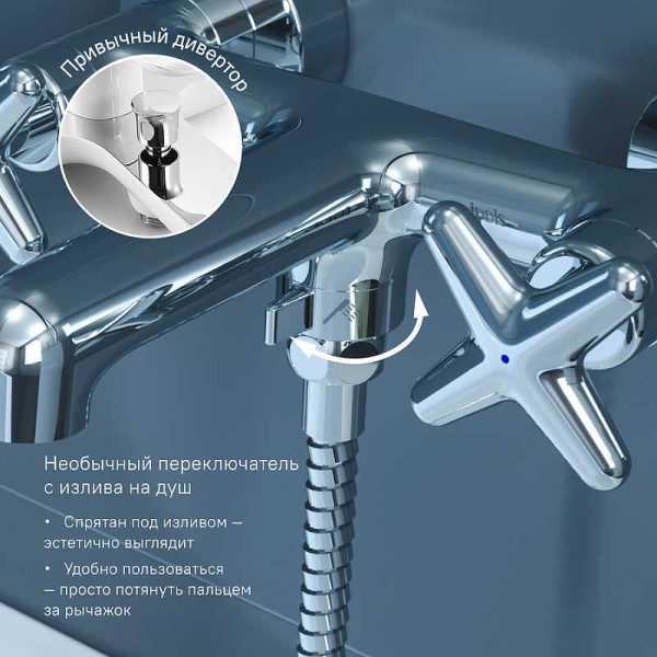 Смеситель для ванны и душа Iddis Acros (ACRSB02i02WA)