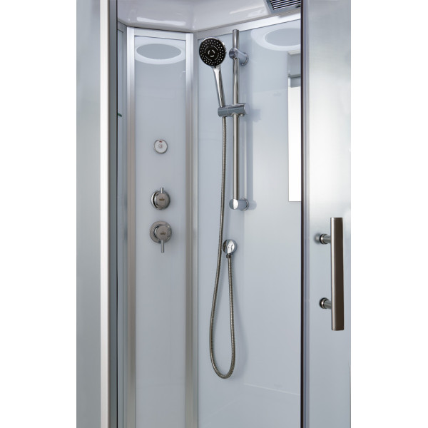 Душевая кабина Timo T-6610 Silver L 110x85x220 стекло матовое, профиль хром (T-6610 S L) Душевая кабина Timo T-6610 Silver L 110x85x220 стекло матовое, профиль хром (T-6610 S L)