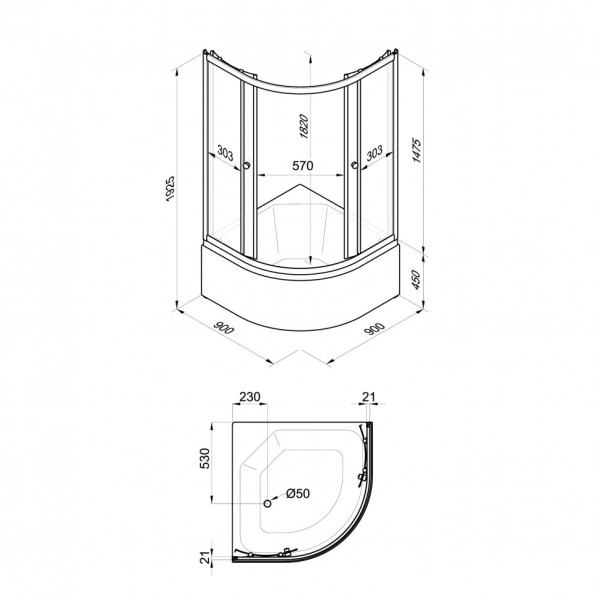 Душевое ограждение Triton Ультра 90x90 стекло прозрачное, профиль белый (DK323_1) Душевое ограждение Triton Ультра 90x90 стекло прозрачное, профиль белый (DK323_1)