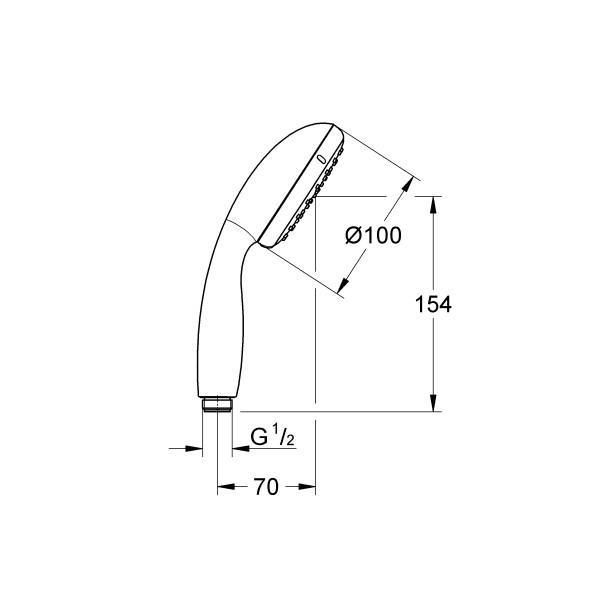 Душевая лейка Grohe Vitalio (хром)