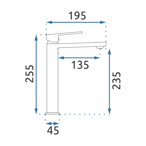 Смеситель для раковины REA Luppo Black mat (REA-B9637)