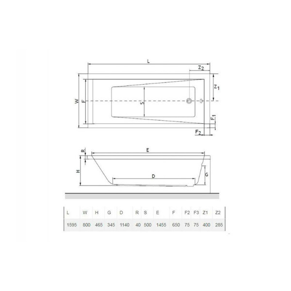 Ванна акриловая Excellent Wave 160x80 (WAEX.WAV160.80WH)