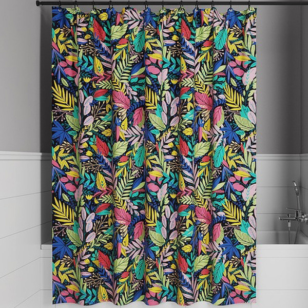 Шторка для ванн текстильная Iddis Base 180x200 синяя (BF03P18i11)