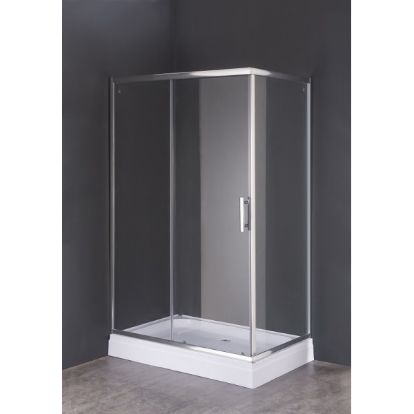 Душевой уголок Loranto 80x120x195 стекло прозрачное, профиль хром (CS-8021S 120*80*195) Душевой уголок Loranto 80x120x195 стекло прозрачное, профиль хром (CS-8021S 120*80*195)