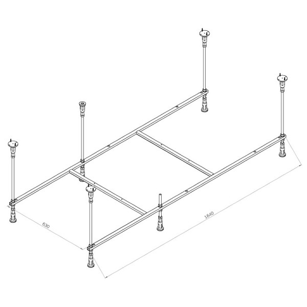 Каркас для ванны AM.PM Func 170х75 (W84A-170-075W-R) Каркас для ванны AM.PM Func 170х75 (W84A-170-075W-R)