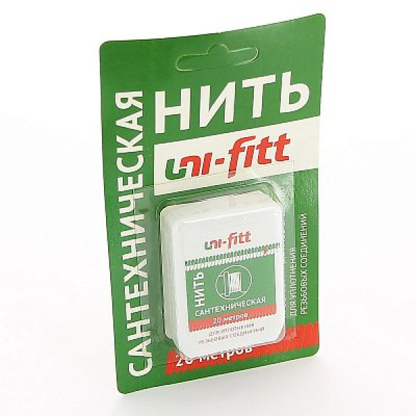 Нить уплотнительная для герметизации резьбовых соединений 20 м Uni-Fitt (695S0020) Нить уплотнительная для герметизации резьбовых соединений 20 м Uni-Fitt (695S0020)