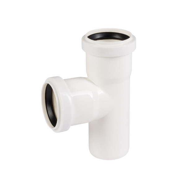 Тройник канализационный HTEA 40х40х87° (белый) Ostendorf (559680)