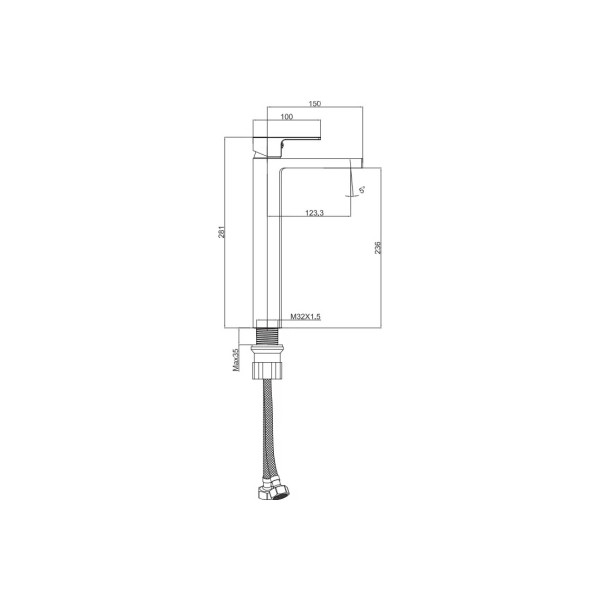 Смеситель для раковины Maxonor (MN1182)