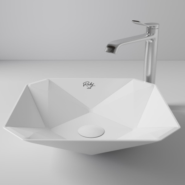 Раковина мебельная Creavit Ruby 40x40 белая (RB040-00MB42E-0000) Раковина мебельная Creavit Ruby 40x40 белая (RB040-00MB42E-0000)