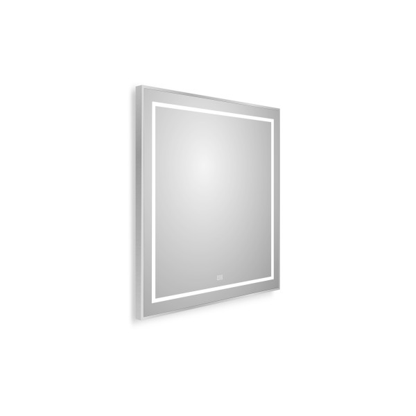 Зеркало BelBagno 700x32x800 в алюминиевой раме со встроенным светильником сенсорным выключателем и подогревом (SPC-KRAFT-700-800-LED-TCH-WARM)