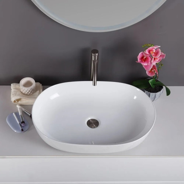 Раковина накладная BelBagno 41x61 белая (BB1348) Раковина накладная BelBagno 41x61 белая (BB1348)