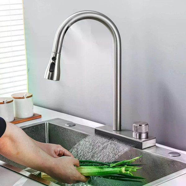 Смеситель для кухни Rea Coner Никель (REA-B6313) Смеситель для кухни Rea Coner Никель (REA-B6313)