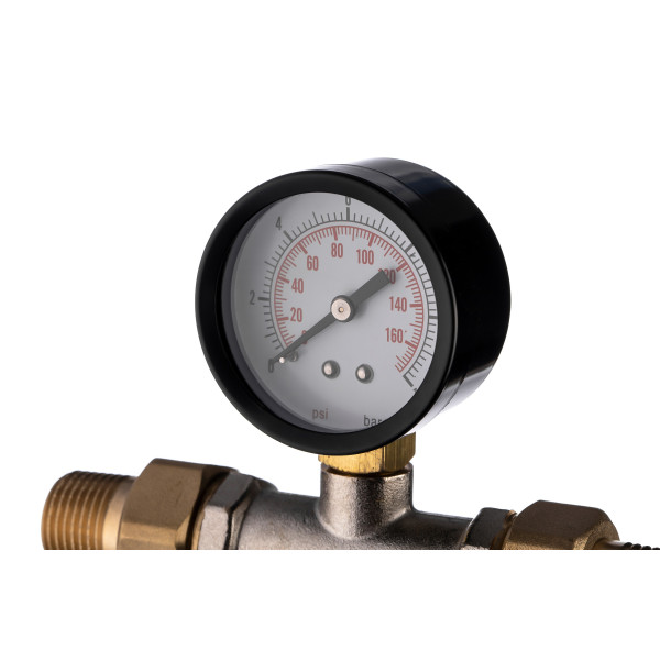 Фильтр с манометром самоочищающийся Гейзер-Бастион 7508165233 1/2" (прозрачный корпус, со сгонами) (32676) Фильтр с манометром самоочищающийся Гейзер-Бастион 7508165233 1/2" (прозрачный корпус, со сгонами) (32676)